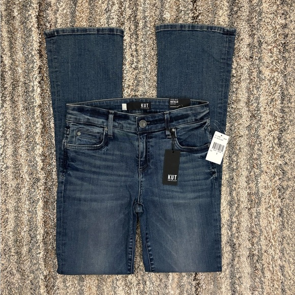 KUT From The Kloth High Rise Natalie Bootcut Jeans Sz 0 NWT | KUT Bootcut Jeans- - Picture 1 of 13
